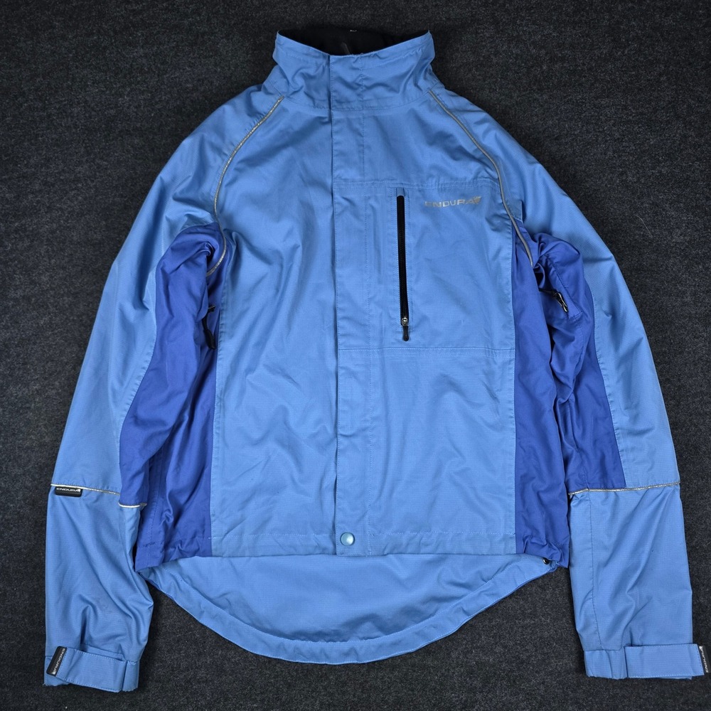 Endura Cycling Jacket Blue Reflective MTB Road Bike Commuter Men's M